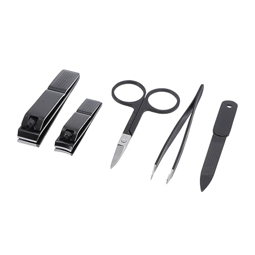 Healeved 5stücke Teiliges Edelstahl-nagelpflege Maniküre Und Pediküre Tragbare Nagelschneider Und Scheren Für Damen Und Herren Für Reisen Und Zuhause von Healeved