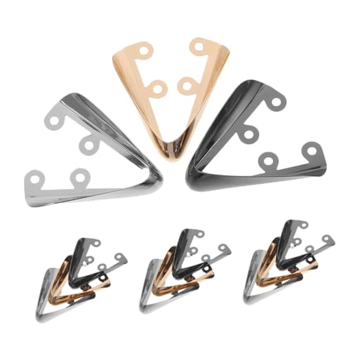 Healeved 6 Paare Metall High Heel Spitzenschoner Robuste Schuhspitzenschutzkappen für Damen Schnelle Anbringung Kratzfest Unsichtbares Design für Hochzeits Alltagsschuhe in Gold Silber von Healeved