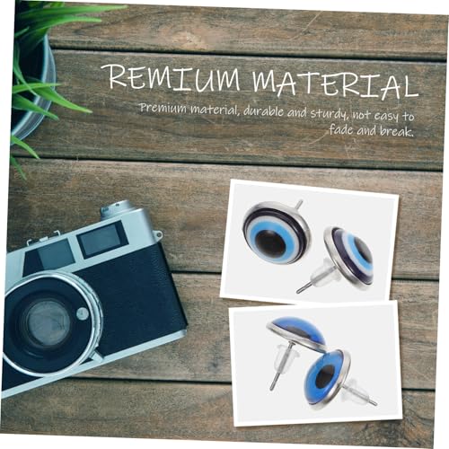 Healeved 6 Paare Vintage Ohrstecker Herren Blaues Auge Design Retro Ear Jewelry Ohrschmuck Modisch Stilvoll für Alltag Party Abschlussfeier von Healeved