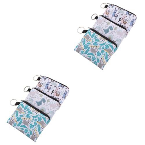 Healeved 6stücke Tragbare Schlüsselaufbewahrungstaschen Multifunktionale Zipper Bags Für Bargeld Kleine Gegenstände Und Schmuck Bunte Reisetaschen Für Damen Und von Healeved