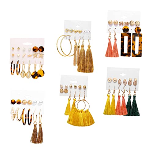 Healeved 6 Sätze Bohemian Ohrstecker für Damen Teiliges mit Trendigen Dangle Ohrringen für Leicht für Freundinnen Healeved 6 Sätze Bohemian Ohrstecker für Damen Teiliges mit Trendigen Dangle Ohrringen für Leicht für Freundinnen von Healeved