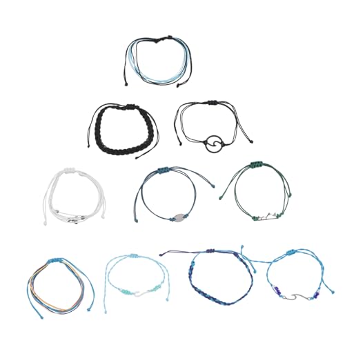 Healeved 6 Sätze Fußkettchen für Frauen Teiliges Armband Knöchel Juwelen Handgefertigt Allergiefrei Strapazierfähig von Healeved