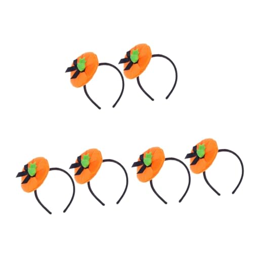 Healeved 6 Stck. Halloween Haarreif Kürbisform Verstellbar Komfortables Haarschmuck Kostüm Party Karneval Accessoire von Healeved