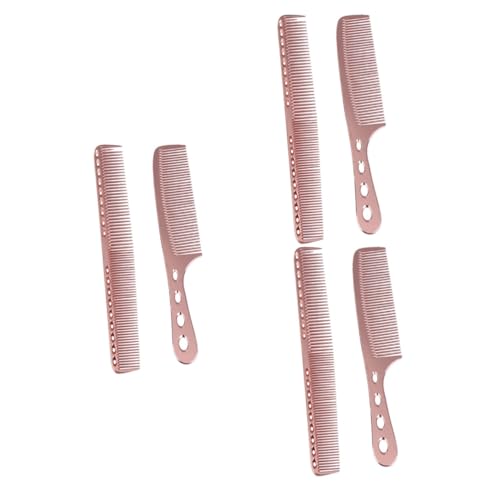 Healeved 6 Stk Kämme für Männer Kamm künstliche Brötchen Herrenkämme für die Haare Neckholderkämme für Damen Clipper-Greifer Frisierkämme Friseurzubehör Rostfreier Stahl Friseurwerkzeug von Healeved