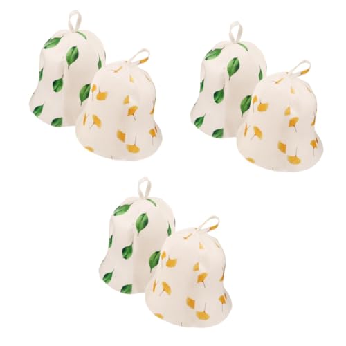 Healeved 6stücke Sauna-hüte Aus Filz Stylische Duschhaube Mit Wasserabsorptionsfunktion Isolierender Saunahut Für Damen Und Herren Komfortable Kopfdeckung Für Sauna Und Dampfbad von Healeved