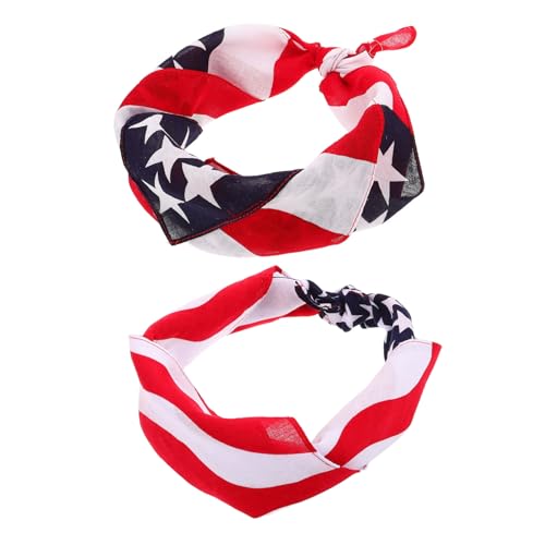 Healeved 6 Stück Baumwolle Bandanas Flagge Multifunktional Kopf Halstuch Leicht Atmungsaktiv Schnell Trocknend Für Outdoor Sport Radfahren Independence Day Healeved 6 Stück Baumwolle Bandanas Flagge Multifunktional Kopf Halstuch Leicht Atmungsaktiv Schnell Trocknend Für Outdoor Sport Radfahren Independence Day von Healeved