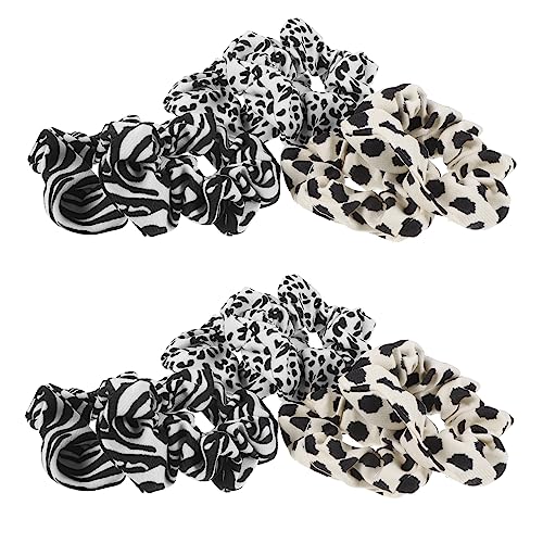 Healeved 6stücke Mode Haar Seile Elastische Scrunchies Haar Ringe Haarbänder Mit Kuhmuster Zebramuster Leopardenmuster Haarschmuck Dekorative Kopfbedeckung Für Mädchen Und Frauen von Healeved