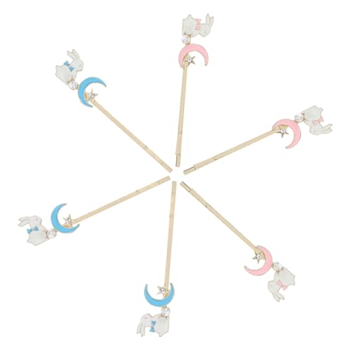 Healeved 6stücke -haarclips Mit Hasenmotiv Süße Haarspangen Für Mädchen Und Langlebige Und Praktische Haarnadeln Für Festliche Anlässe Und Alltag von Healeved