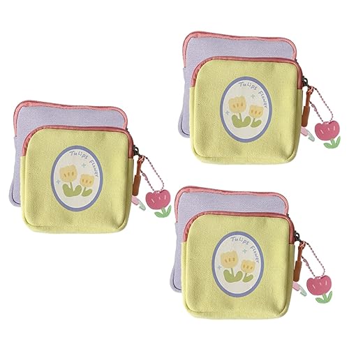 Healeved 6 Stück Servietten-Aufbewahrungstasche Kleine Tasche Organizer-Beutel Geldbörse Dekorative Outdoor-Dekoration -Halter Teenager-Mädchen-Geldbörse Feminine Binden von Healeved