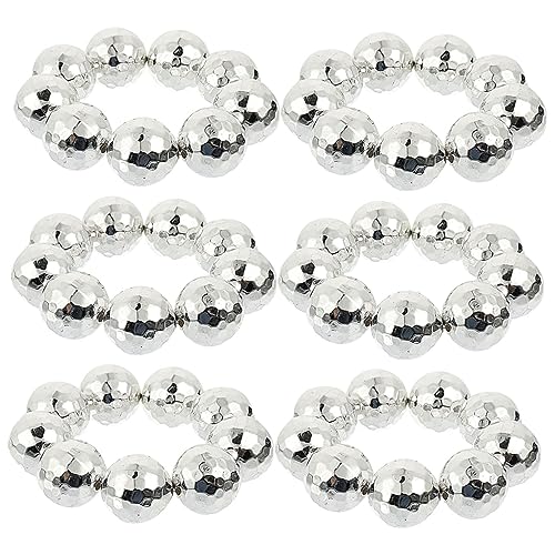 Healeved 6 Stück Teiliges Disco Kugel Armband Handgelenk Schmuck Damen Vielseitig Kombinierbar als für Frauen zu Valentinstag Hochzeit Geburtstag Muttertag von Healeved