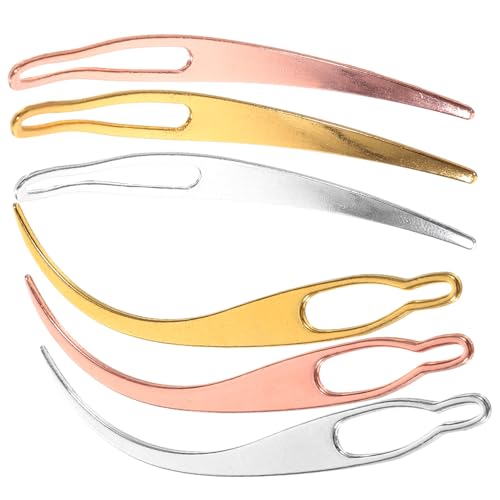 Healeved 6 Stück Teiliges Dreadlocks Häkelnadel Ergonomische Haken in Bogen Mondform Fein Poliert für Schonendes Haarstyling Vielseitiges Werkzeug für Dreadlock Flechten und von Healeved