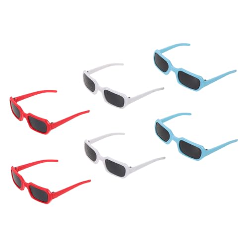 Healeved 6 Stück Teiliges Set Mode Puppenbrillen für Puppen Bunte Kunststoff Sonnenbrillen mit Realistischer Optik Langlebig und Glatt Verarbeitet für Rollenspiele und Puppenhaus Zubehör Healeved 6 Stück Teiliges Set Mode Puppenbrillen für Puppen Bunte Kunststoff Sonnenbrillen mit Realistischer Optik Langlebig und Glatt Verarbeitet für Rollenspiele und Puppenhaus Zubehör von Healeved