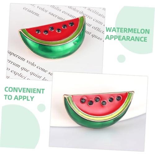 Healeved 6 Stück Teiliges Wassermelonen broschen aus Modische Kreative Cardigan clips für Frauen Stabile Schalhalter Einfach zu Befestigen Niedliche Anstecknadeln für Alltag und Party von Healeved