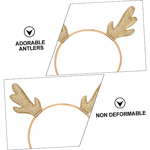 Healeved 6 Stück Weihnachtliches Rentier Geweih Haarreif Teilig Komfortable Langlebige Stirnbänder für Erwachsene Festlicher Haarschmuck für Weihnachtsfeier Karneval und Fotoshootings von Healeved