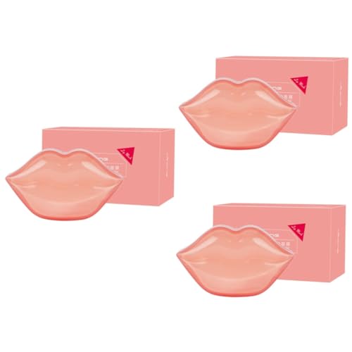 Healeved 60 Stk Lippenmaske Lippenmembran Lippenpflege Gel-Lippe mollige Lippen Kollagen Lippe gesichtsmaske Lippenfilm pflegenden Lippenschutz Kosmetik Patch Pflegebedarf Rosa von Healeved