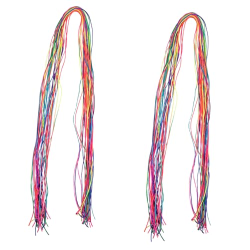 Healeved 64 Teiliges Geflochtenes Haarband Farbiges Seil Garn Flechten Haarzöpfe Zubehör Haarseil Dekoration Haargummis Für Dickes Haar Buntes Haarzopf Set Valentinstag Haarseil von Healeved