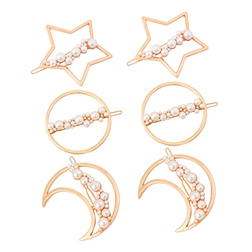 Healeved Haarspangen Mit Stern- Und Mond- 6er-pack Stilvolles Haar-accessoire Für Damen von Healeved