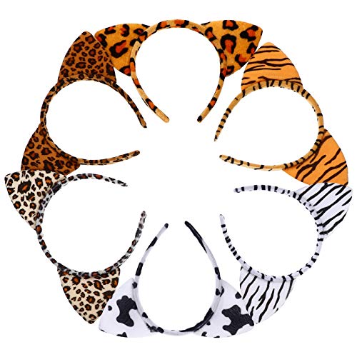 Healeved 6stücke Katzenohren-haarband Tierstirnband Cosplay Ohrhaarreifen Haar Zubehör Cartoon Tiere Stirnbänder Foto Requisiten Haaraccessoires von Healeved