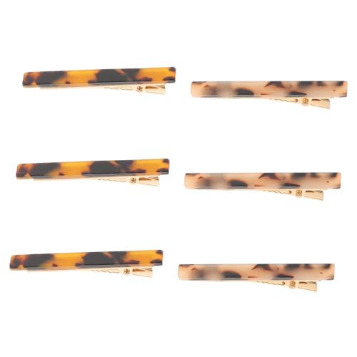 Healeved 6stücke Haarspangen Aus Acetat Mit Druckdesign Für Frauen Haarschmuck Flache Clips Zum Stylen Und Abteilen von Healeved