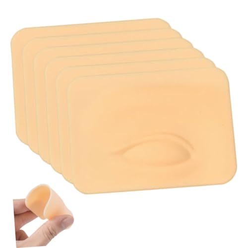 Healeved 6Stücke Teiliges Augenbrauen Trainingsmodell Aus Falsche Haut Für Eyeliner Und Wimpern Training Für Anfänger Und Profis Hohe Elastizität Und Realistische Handhabung von Healeved