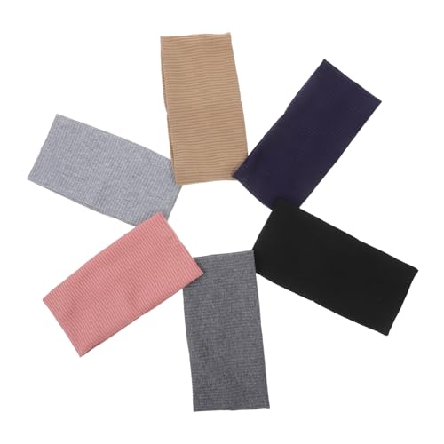 Healeved 6stücke Strickstirnband Für Damen Breites Stirnband Aus Stoff Yoga-stirnband Mit Elastischem Design Für Sicheren Sitz Vielseitig Für Sport Und Aktivitäten von Healeved
