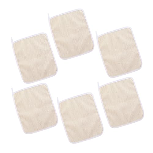 Healeved 6stücke Teiliges Exfoliating Wash Cloths Schnelltrocknende Badetücher Beige Für Sanfte Hautpflege Für Täglichen Gebrauch Gegen Abgestorbene Hautzellen Und Schweiß von Healeved