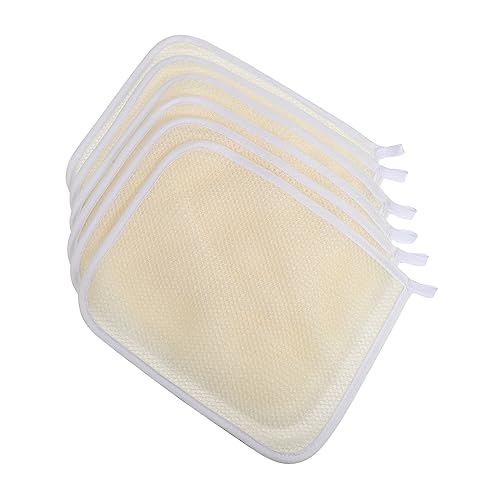 Healeved 6 Pcs Mesh Face Badebürste Luffabürste Peeling Handtuch Duschtuch Badetuch 22x26cm Weich für Spa-tage von Healeved