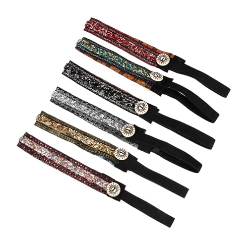 Healeved 6stücke Elastische Haarbänder Mit Maskenknöpfen Für Damen Bequeme Und Stylische Haaraccessoires Für Outdoor-aktivitäten Farben Erhältlich Champagner von Healeved
