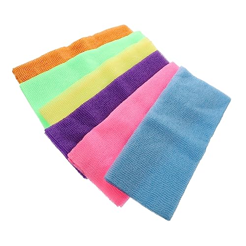 Healeved 6stücke Lange Nylon Rückenpeeling Badetücher Doppelseitige Peeling Handtücher Für Dusche Und Bad Körperreinigung Fördert Die Durchblutung in 6 Farben von Healeved