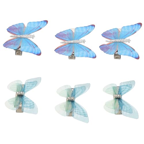 Healeved 6stücke Schmetterling Haarklammern Für Mädchen Verspielte Haaraccessoires Für Partys Und Alltag Niedliche Haarspangen Für Bezaubernde Frisuren von Healeved