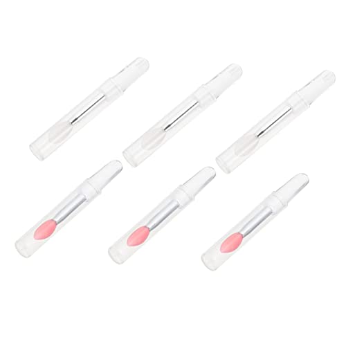 Healeved 6st Silikon-lippenmaskenpinsel Lippenbürste Lippenauffüllender Lippenstift Make-up-lippenstift Lippenpinsel Aus Silikon Eyeliner-pinsel Kieselgel Fräulein Pinselwerkzeug Mit Deckel von Healeved