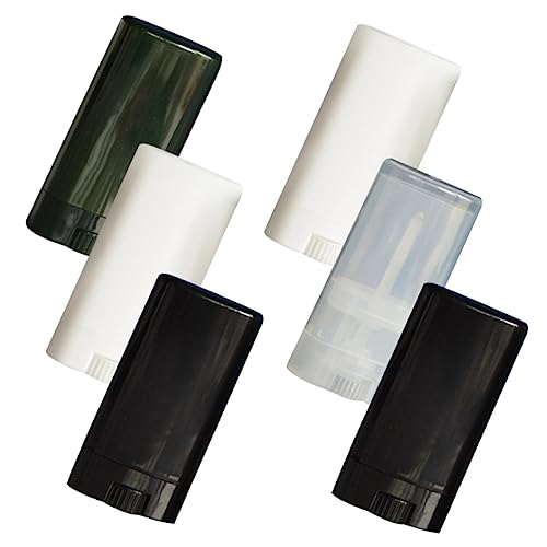Healeved 6stücke Leere Lippenstifthülsen Multifunktionale Behälter Für Lippenbalsam Lip Gloss Und Diy Kosmetik Zufällige Farben Tuben Mit Transparentem Deckel von Healeved