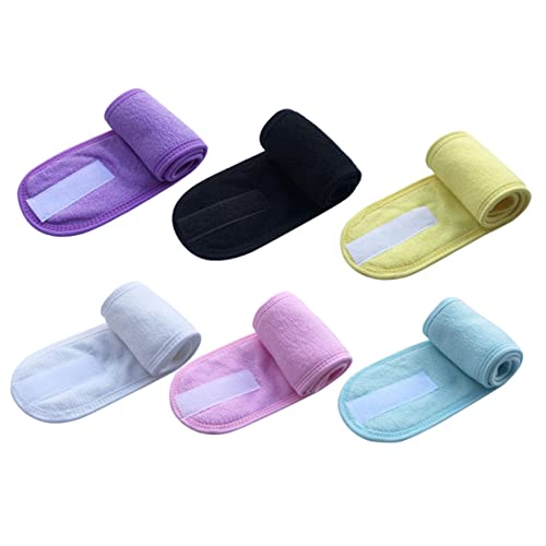 Healeved 6stücke Schweiß Stirnband Violett Haarwickel Für Gesichtsreinigung Und Make-up Aus Hautfreundlichem Verstellbare Elastisch Für Sport Und Spa von Healeved