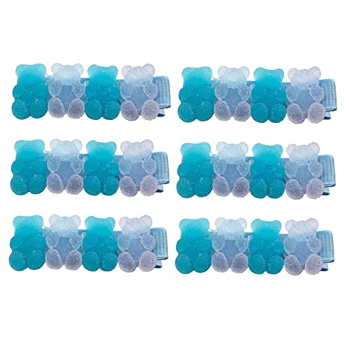 Healeved 6 Stück Entzückende Blaue Bären Haarnadeln Rutschfeste Friseurspangen Süßes Haaraccessoire Für Mädchen Vielseitig Einsetzbar Für Alltag Und Besondere Anlässe Haarspangen von Healeved