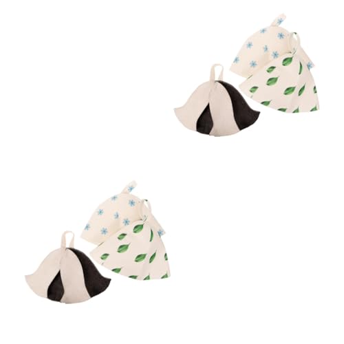 Healeved 6stücke Teiliges Filz Sauna Hut Atmungsaktiver Und Wasserabsorbierender Saunahut Stabilen Materialien Für Damen Und Beim Baden Oder Dampfbad von Healeved