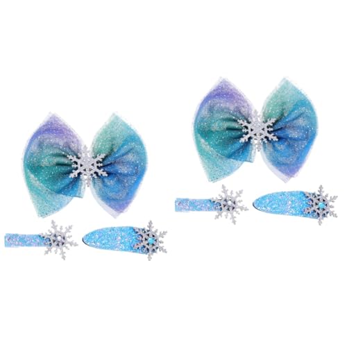 Healeved 6stücke Teiliges Schneeflocken-haarspangen Mit Schleifen-knoten Für Frauen Weihnachts-haarclips Für Festliche Anlässe Langlebig Gutem Halt von Healeved