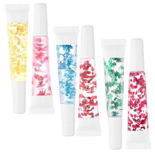 Healeved 6stücke Transparentes Lippenöl Farbloser Feuchtigkeitsspendender Lip Gloss Für Und Mädchen Praktische Tragbare Lippenpflege Für Trockene Lippen Für Hauttypen von Healeved