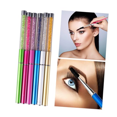 Healeved 6stücke Wimpernbürsten Mit Strassgriff Spiral Wimpern Für Mascara Und Wimpernverlängerung Weiß Dunkelblau Und Grün von Healeved