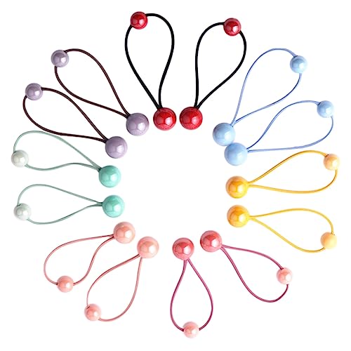 Healeved 7 Paar Bunte Haargummis – Elastische Haarbänder Für Mädchen Für Pferdeschwanzhalter – Sicher Und Bequem Für Kinder von Healeved