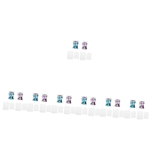 Healeved 7 Sätze Nagelstempel Nagelpolitur Mahjong-Ohrringe für Damen nailing tool maniküre zubehör werkzeug Maniküre-Zubehör Nagelstampfer metallische Farbe Siegel Schönheitsprodukte von Healeved