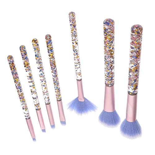 Healeved 7st Make-up-pinsel-set Damenanzüge Mischpinsel Für Make-up Augen-make-up-pinsel Kosmetikpinsel Make-up Für Teenager Gesichts-make-up-pinsel Mädchen Haupt Wasser von Healeved