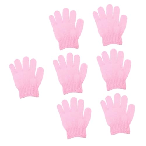 Healeved 70 Stk Fünf-Finger-Badehandschuhe exfoliating glove exfoliate gloves Babywaschlappen Musselin Dusche Badeschwamm Schwämme Duschreiniger Duschtücher ein Bad nehmen Handtuch Südkorea von Healeved