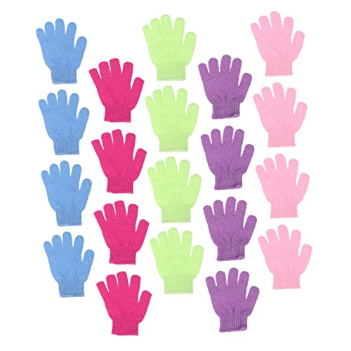 Healeved 72 Stk Badehandschuhe Rückenschrubber-Handschuhe Körperbürstenhandschuhe Öl exfoliating glove exfoliate gloves Handschuhe für Männer Wäscher Badehandschuh Schrubber Duschhandschuhe von Healeved