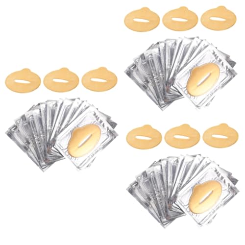 Healeved 75 Stk Lippenfilm Lippenpflege Lippencreme-masken Lippengel Gel-lippenpads Mollige Lippen Masken Lippenschlafmasken Lippenlinien-entferner Kollagen Tragbar Patch Pflanzenfasern von Healeved