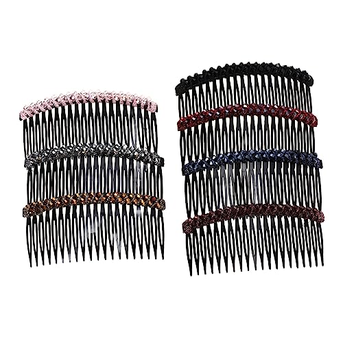 Healeved Atemberaubender Haarkamm Mit Strass-zähnen Seitlicher Haarkamm Für Das Styling Von Frauen Und Mädchen von Healeved