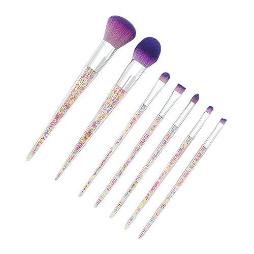 Healeved 7st Kosmetikpinsel-set Lidschattenpinsel Concealer Pinsel Frauen Make-up Foundation-pinsel Puderpinsel Schminkpinsel Make-up Pinsel Violett Konisch Make-up-pinsel-sets von Healeved