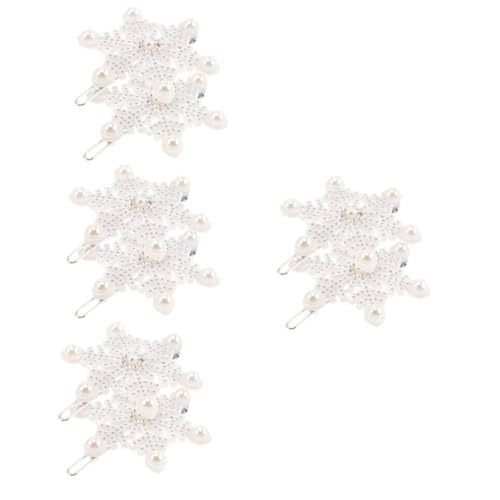 Healeved Sets Damen Haarschmuck Schneeflocke Clip Hochzeit Zubehör Weihnachten Bobby Pin Für Langes Haar Pcs von Healeved
