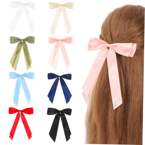 Healeved 8 Stück Schleife Haarnadel Bunt Schleifenhaarspangen Für Frauen Haarklammern Mit Schleife Seidig Bogen Sortiert Barrettes Alligator Schleife Haarspange Quaste Lang Gold Polyester Healeved 8 Stück Schleife Haarnadel Bunt Schleifenhaarspangen Für Frauen Haarklammern Mit Schleife Seidig Bogen Sortiert Barrettes Alligator Schleife Haarspange Quaste Lang Gold Polyester von Healeved