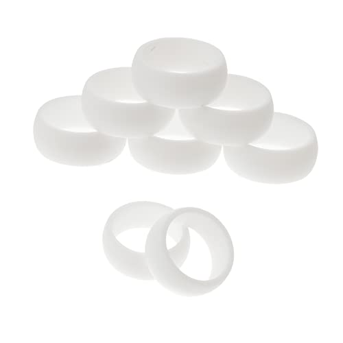 Healeved 8 Stück Sport Silikonring Ringe Männer Fit Komfortabel Stapelbar Zappelring Gymnastik- Finger Mann Männlich Ringe Für Männer Übung Sport-silikonring Sportzubehör Kieselgel Weiß Healeved 8 Stück Sport Silikonring Ringe Männer Fit Komfortabel Stapelbar Zappelring Gymnastik- Finger Mann Männlich Ringe Für Männer Übung Sport-silikonring Sportzubehör Kieselgel Weiß von Healeved
