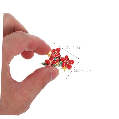 Healeved 8 Stück Teiliges Blumenbroschen Set aus Modischem Legierungsmetall Leichte Anstecknadeln mit Blumenmotiv für Damen und Herren Dekorative Rucksack Accessoires für Diy Valentinstag von Healeved